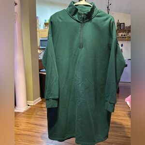 Serra Forest Green Long Sleeve Dress